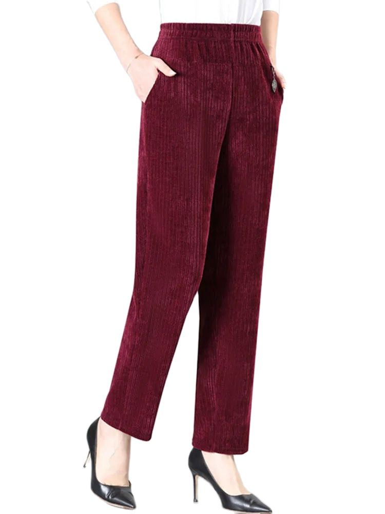 Corduroy Pant Warm - Oversize XL-8XL Corduroy broek Middelbare leeftijd
