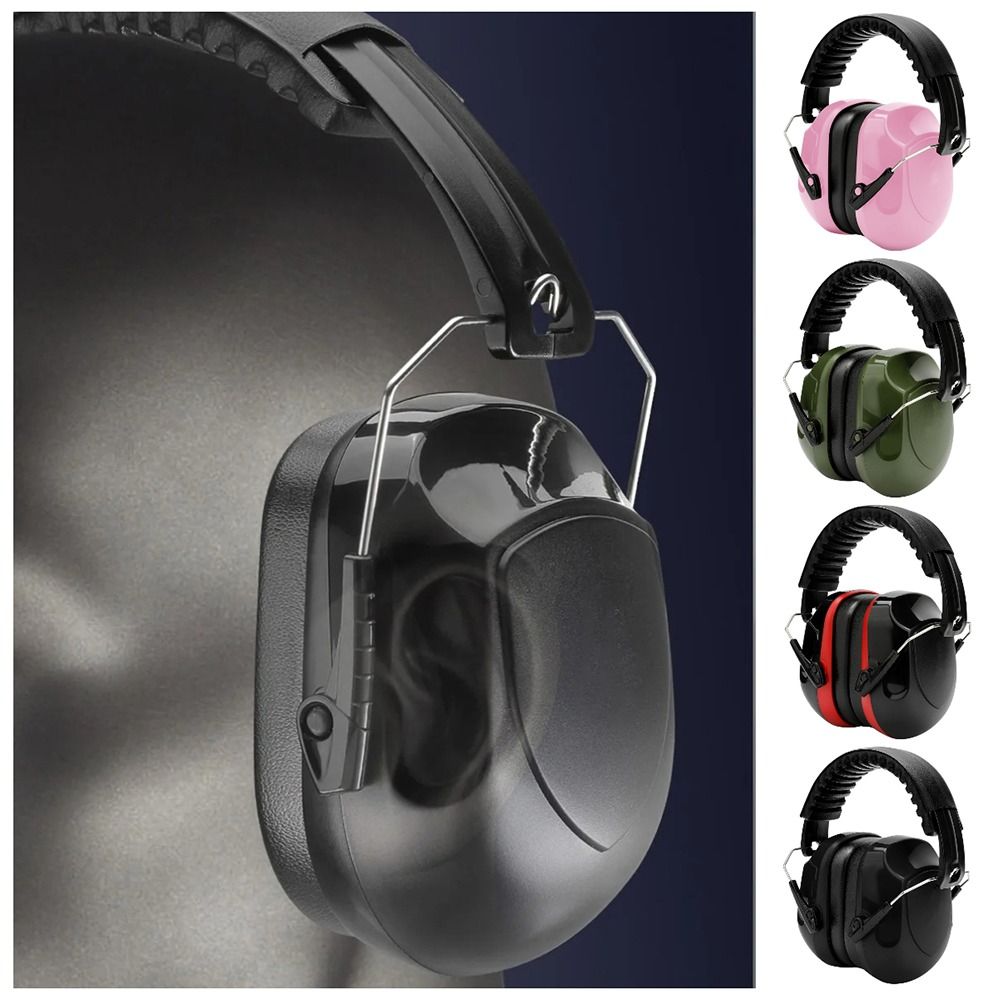 Earmuffs Foldable - SNR-34dB Verstelbare hoofd-oorbeschermers Ruisonderdrukking Gehoorbescherming Anti-geluid