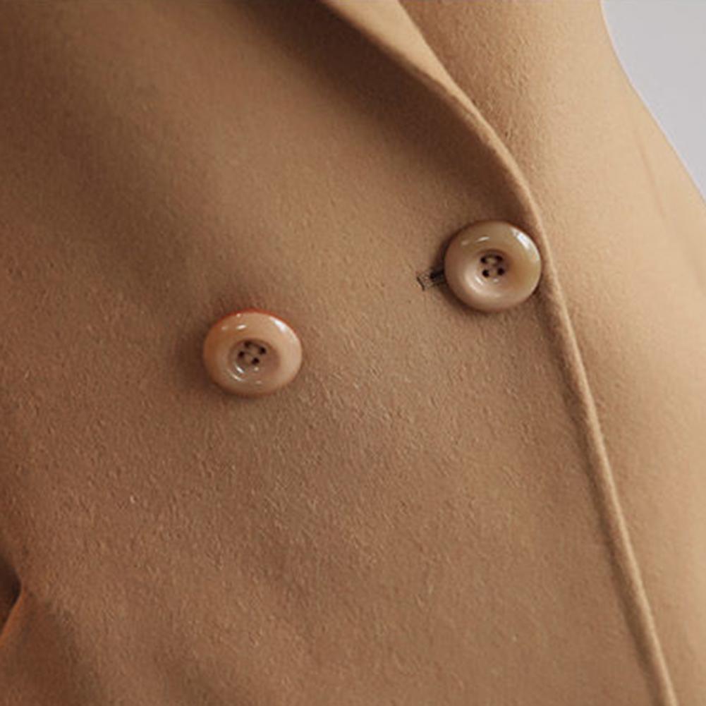 Wool Coat Peacoat - 2025 Elegante Dames Wollen Jassen Notch