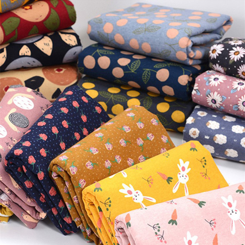 Flannel Shirt Lined - Halve meter baby's flanel stof cartoon