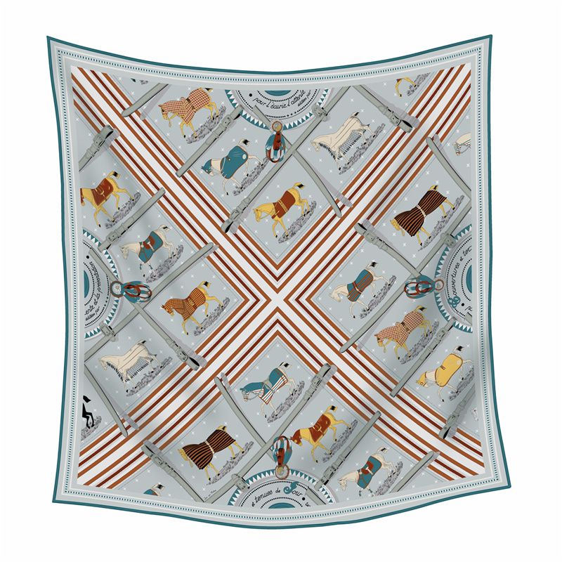 Cashmere Pashmina Wrap - 90CM Mode Gedrukt Kasjmier Zijden Sjaal