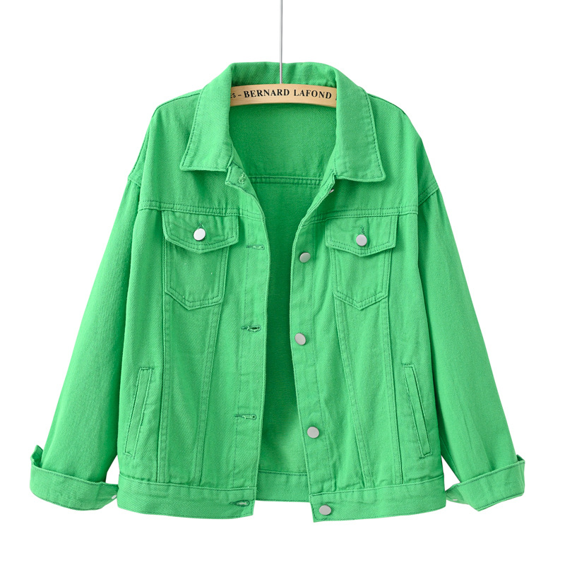 Down Jacket Packable - Solid Korte Vrouwen Denim Jas Lente