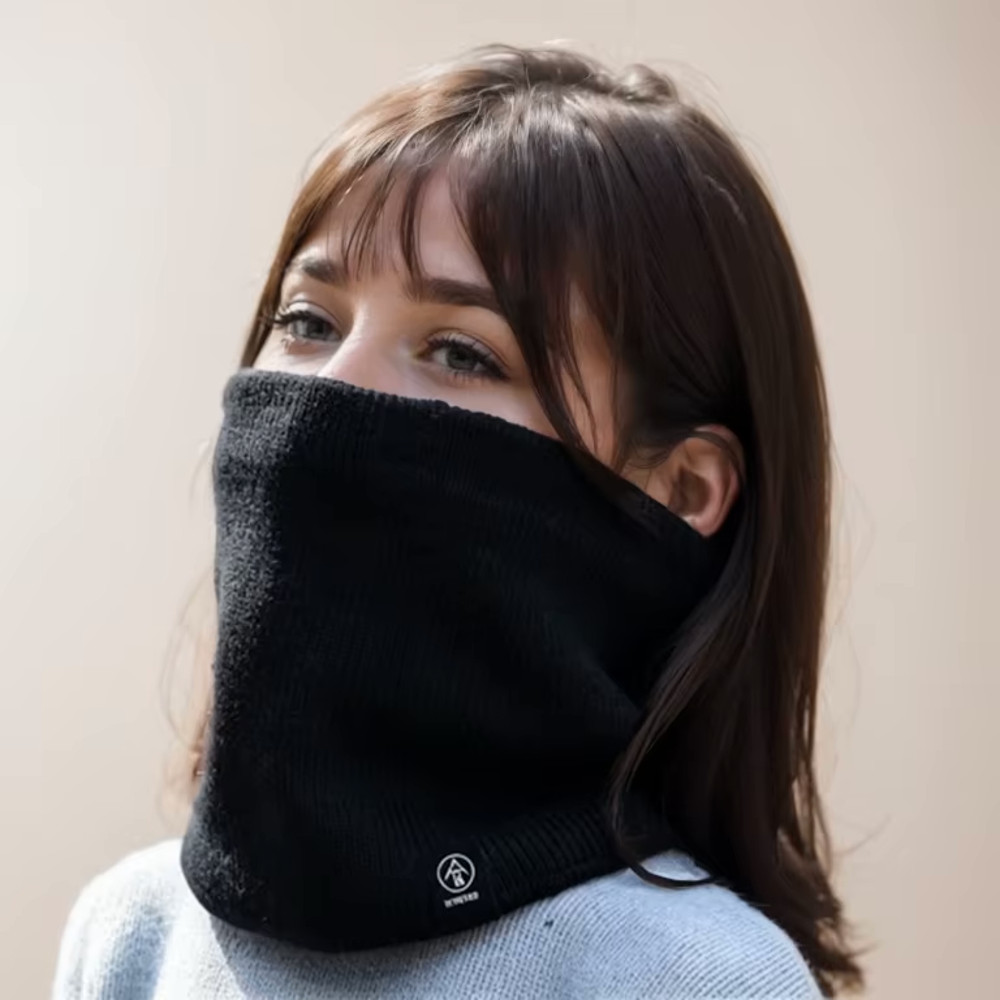 Dik gebreide nekwarmer met fle - Neck Gaiter Fleece recensie en prijs
