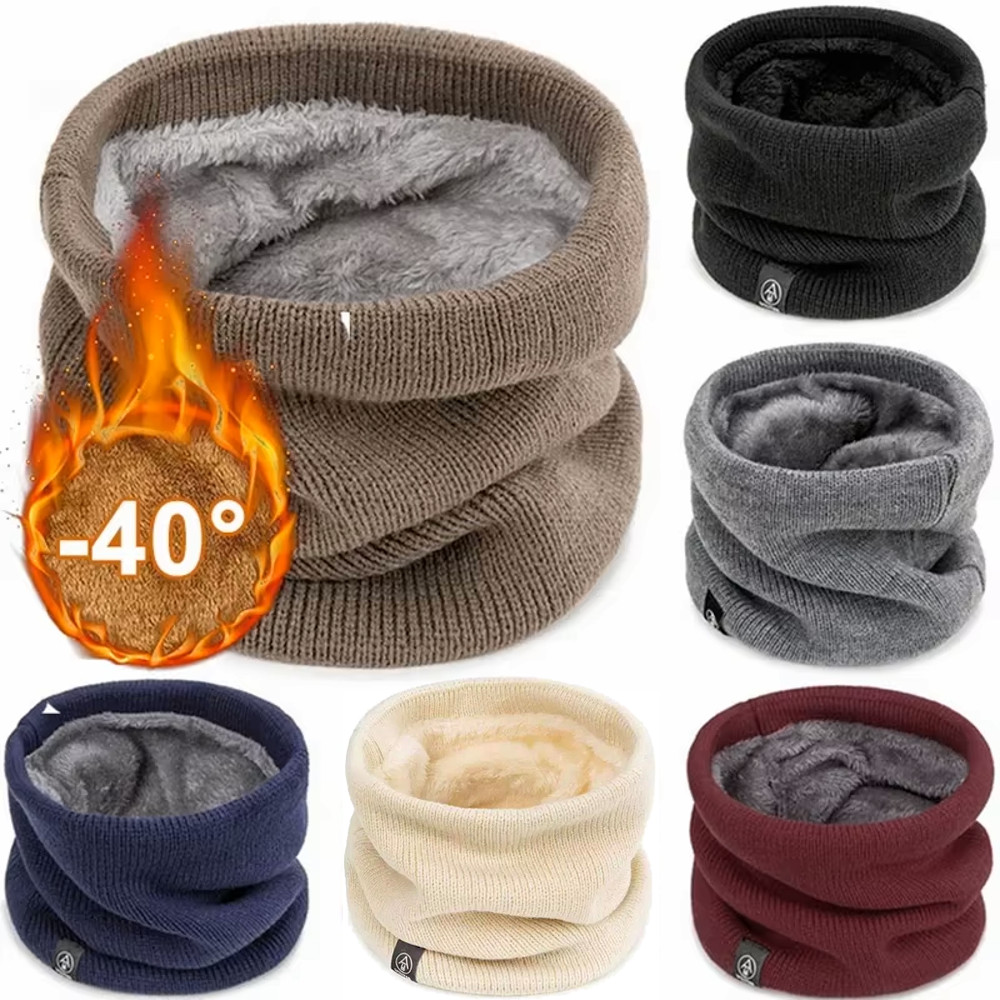 Dik gebreide nekwarmer met fle - Neck Gaiter Fleece recensie en prijs
