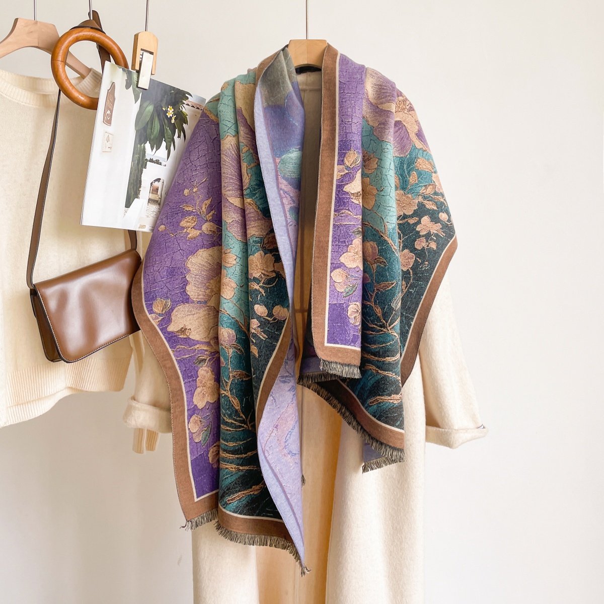 Dames sjaal van kasjmier, band - Cashmere Pashmina Wrap recensie en prijs