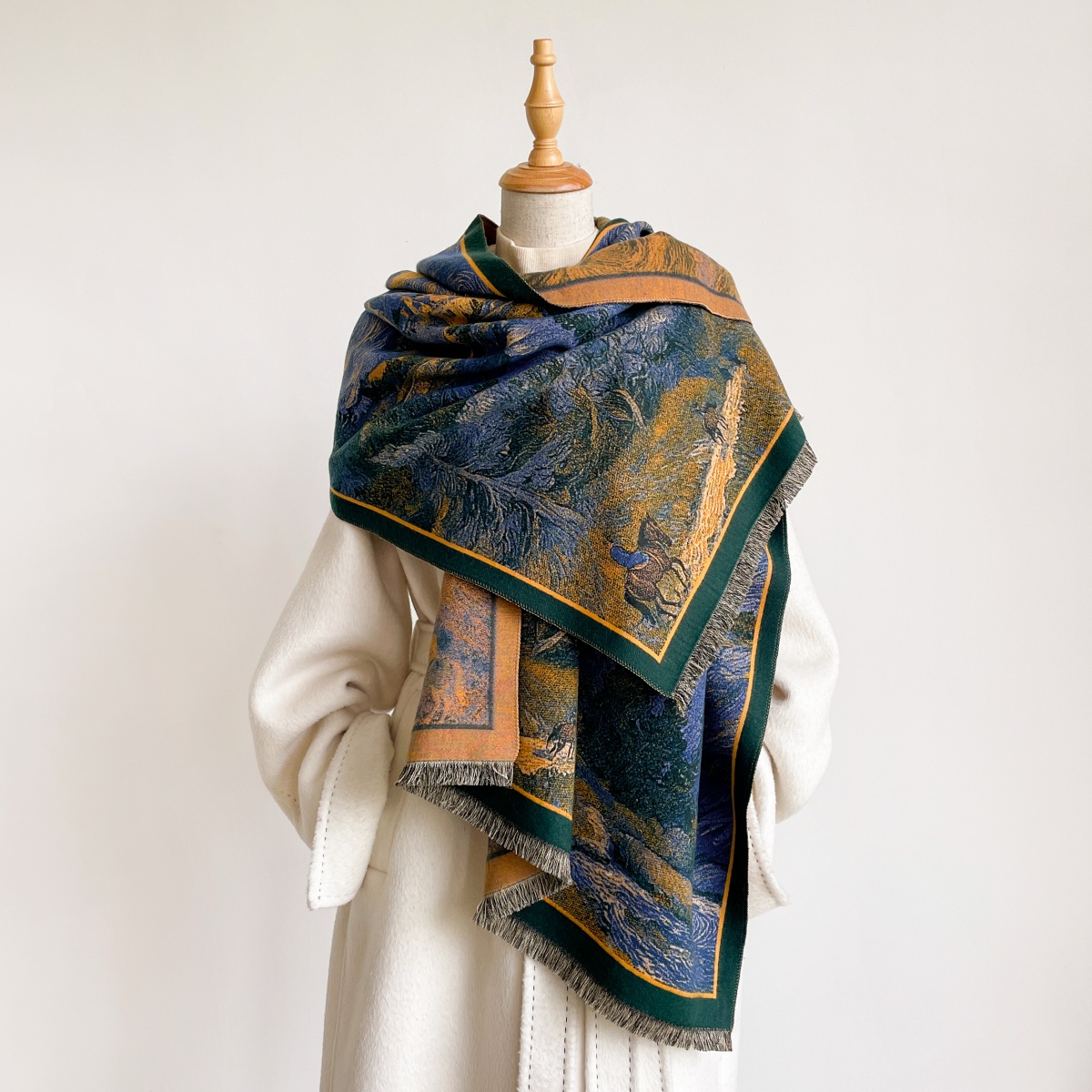 Dames sjaal van kasjmier, band - Cashmere Pashmina Wrap recensie en prijs