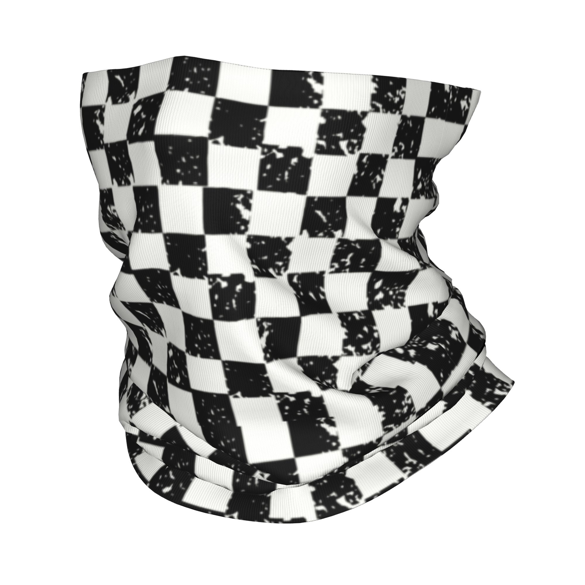 Aangepaste retro geruite vlag  - Neck Gaiter Fleece recensie en prijs