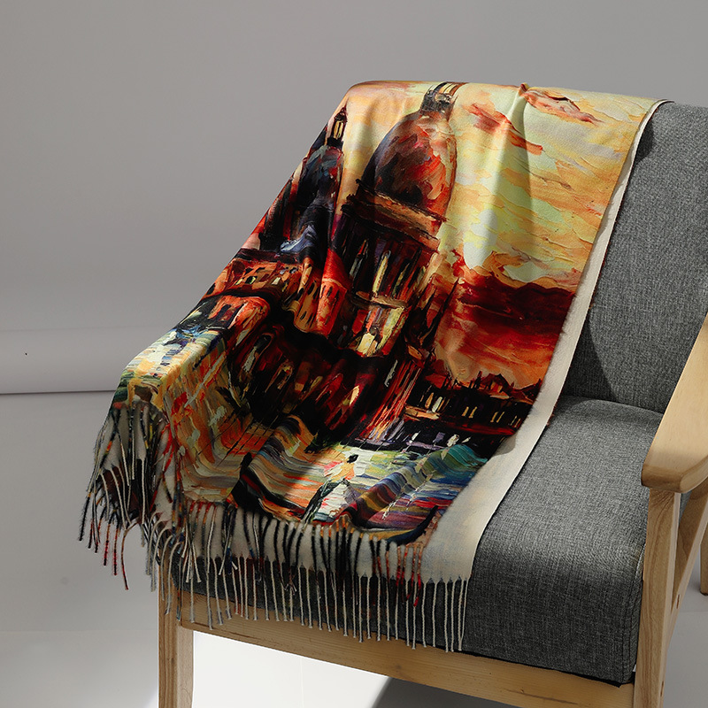 Luxe Merk Olieverfschilderij K - Wool Scarf Men recensie en prijs