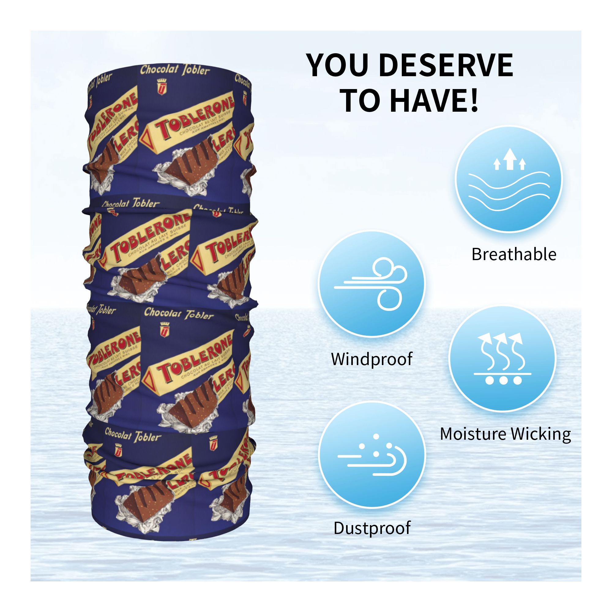 Chocolat Tobler Toblerone 1959 - Neck Gaiter Fleece recensie en prijs